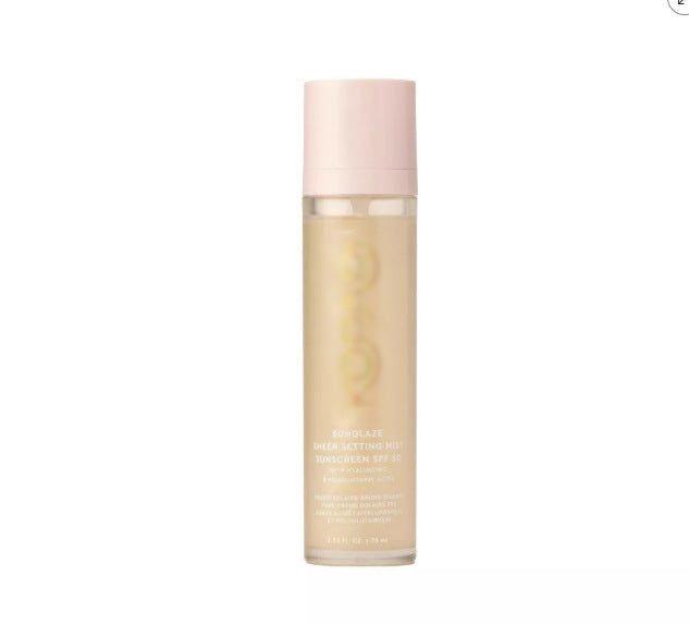 Setting spray sunscreen