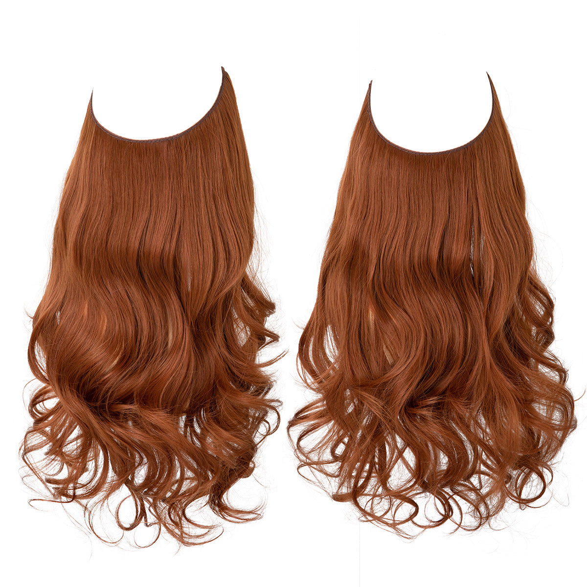 Invisible U-Shaped Hair Extensions Long Curly Synthetic Clip-in Ponytail