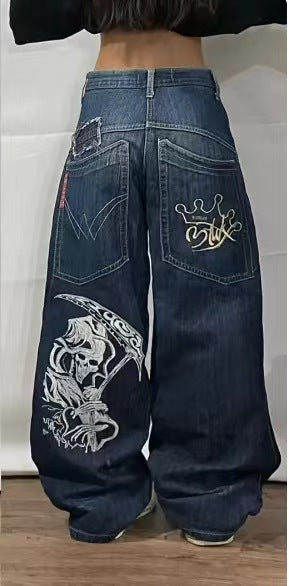 Men's Retro Wide Leg Jeans