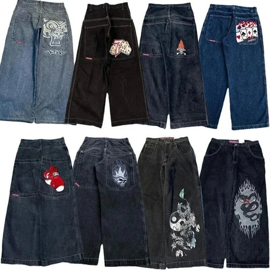Men's Retro Wide Leg Jeans