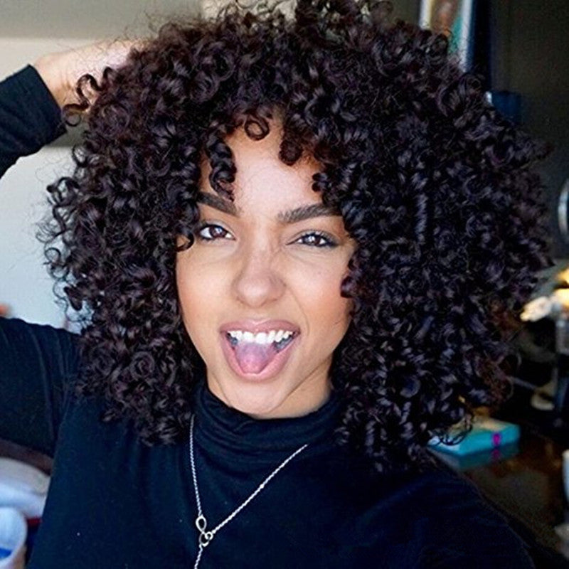 Short Curly Synthetic Wig for Women