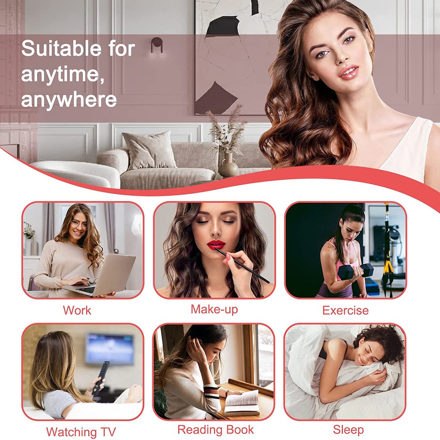 No Heat Hair Curling Rod Set