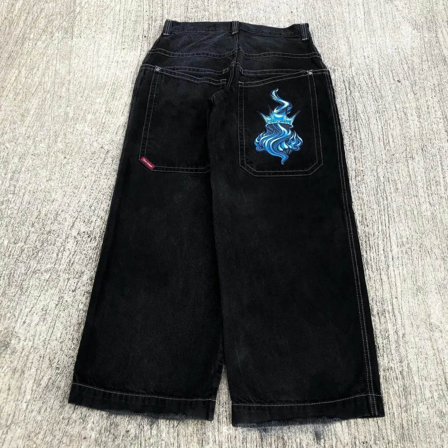 Men's Retro Wide Leg Jeans