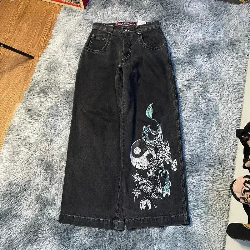 Men's Retro Wide Leg Jeans