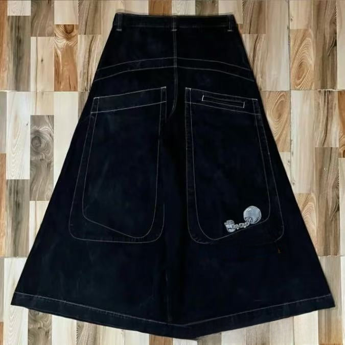 Men's Retro Wide Leg Jeans