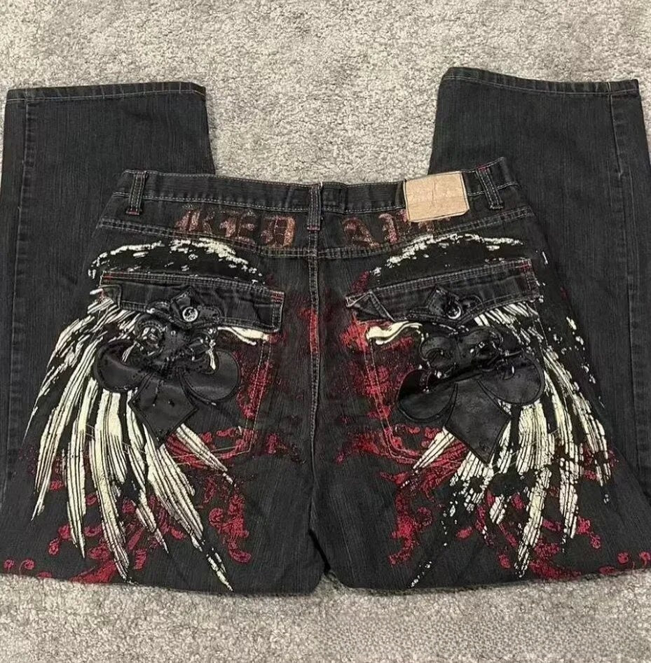 Men's Retro Wide Leg Jeans