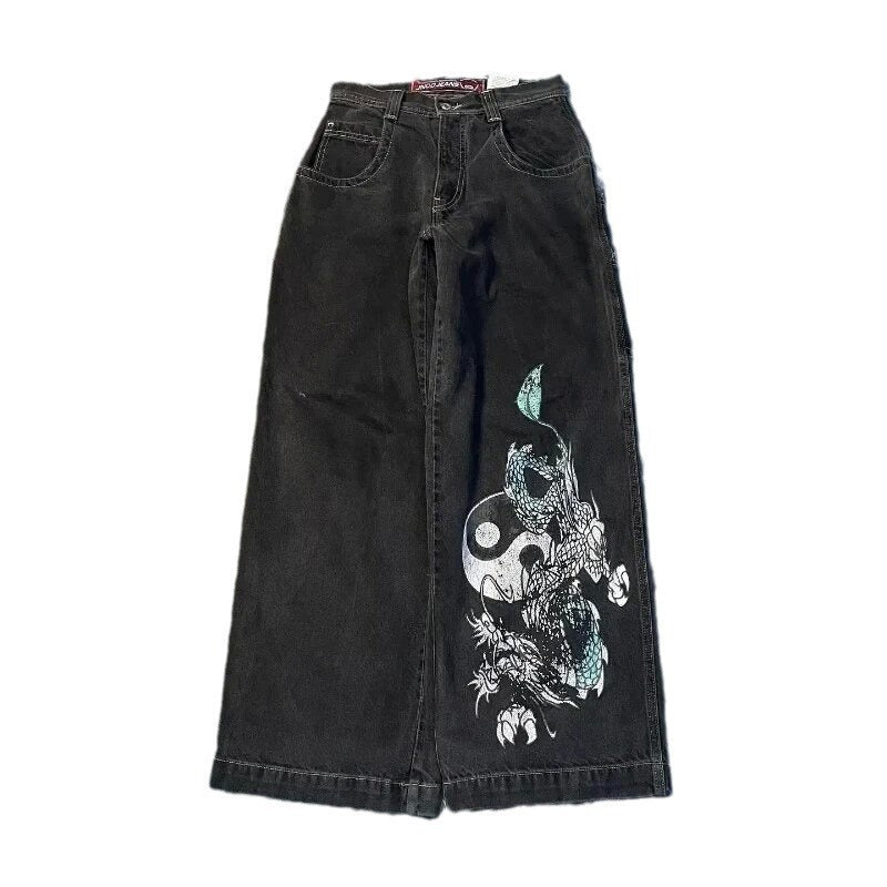Men's Retro Wide Leg Jeans