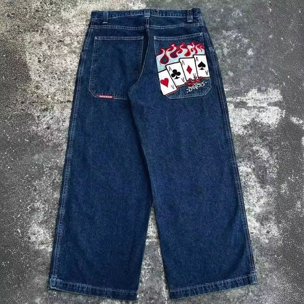 Men's Retro Wide Leg Jeans