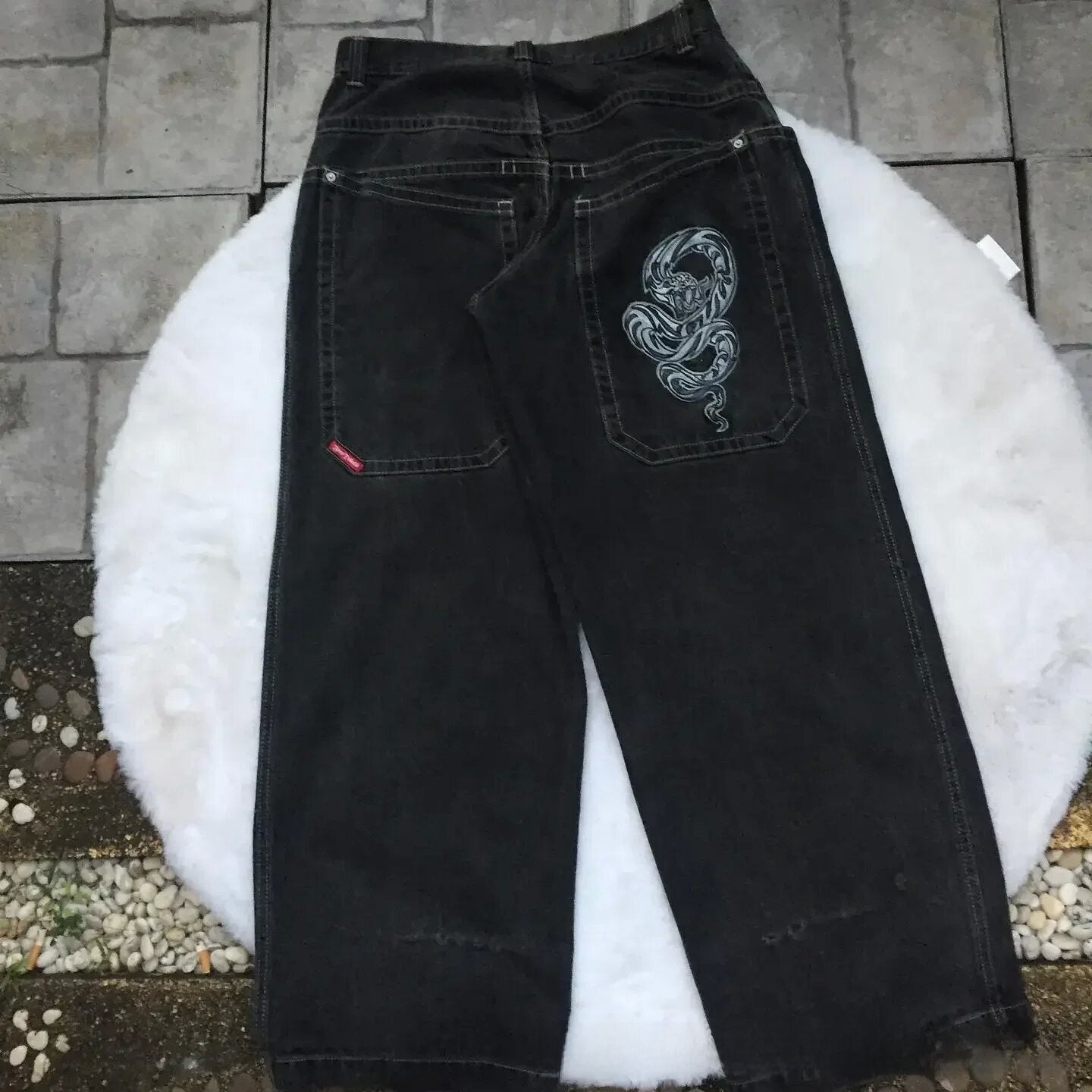 Men's Retro Wide Leg Jeans