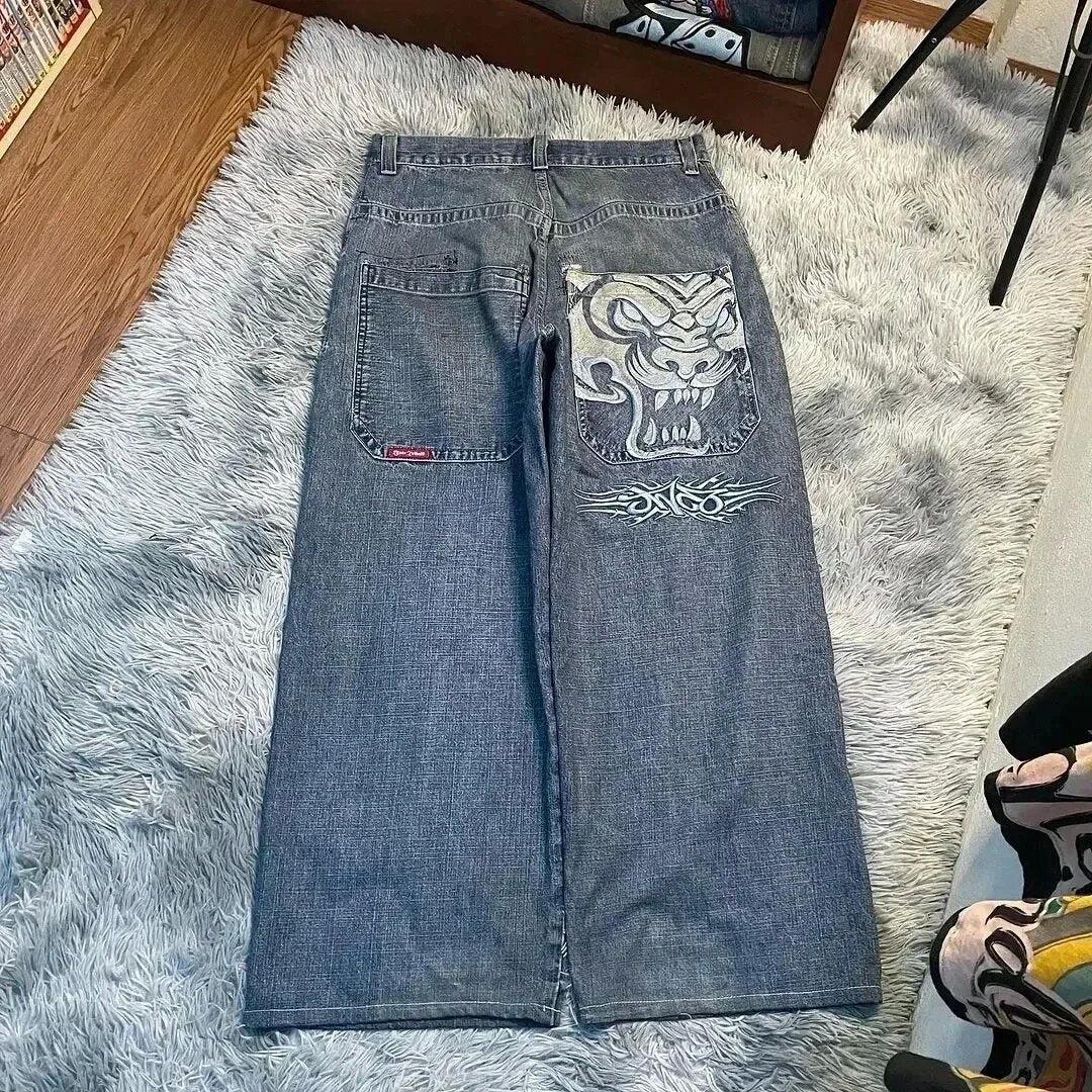 Men's Retro Wide Leg Jeans