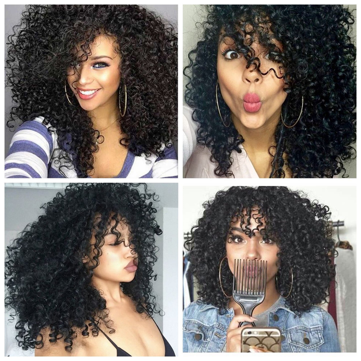Short Curly Synthetic Wig for Women