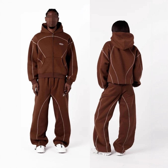Casual men's and women's clothing with trendy prints