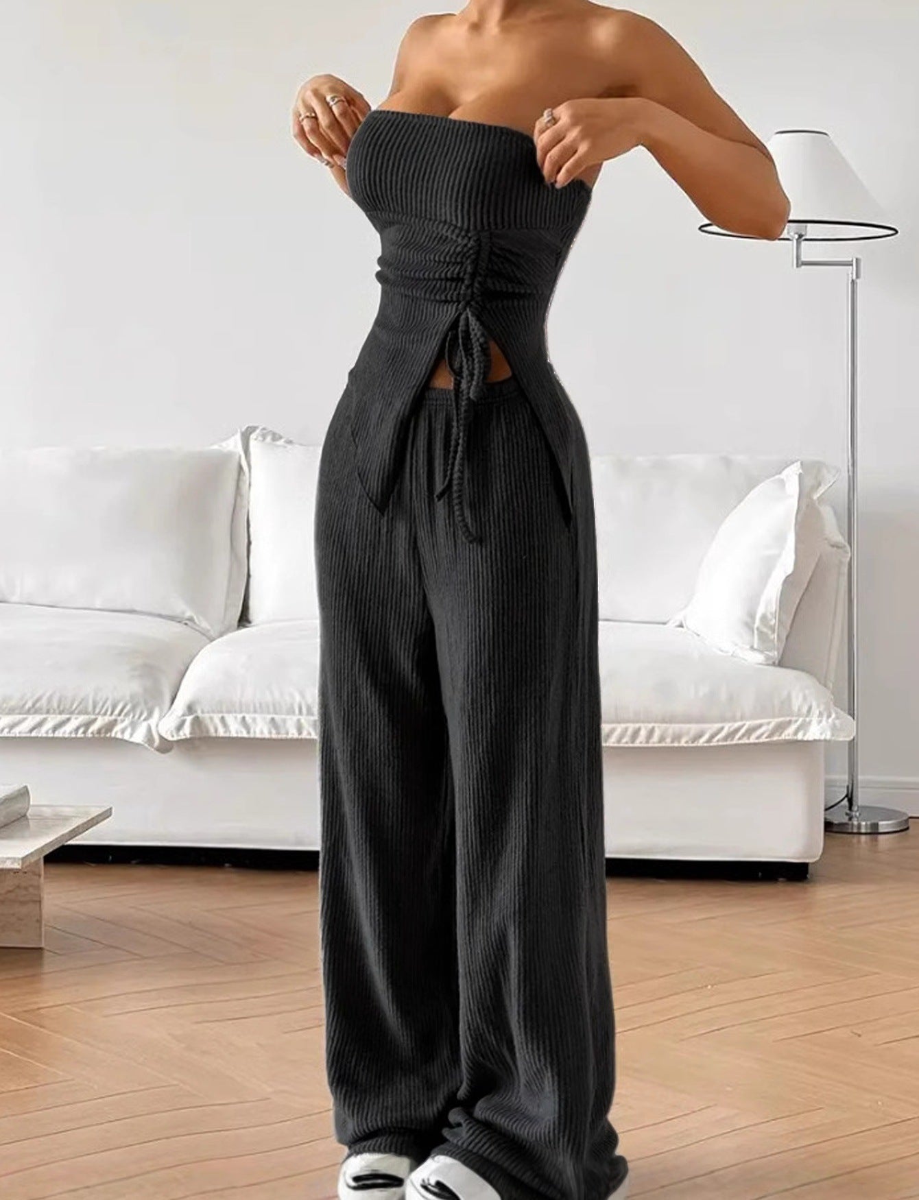 Elegant Sleeveless Two-Piece Set