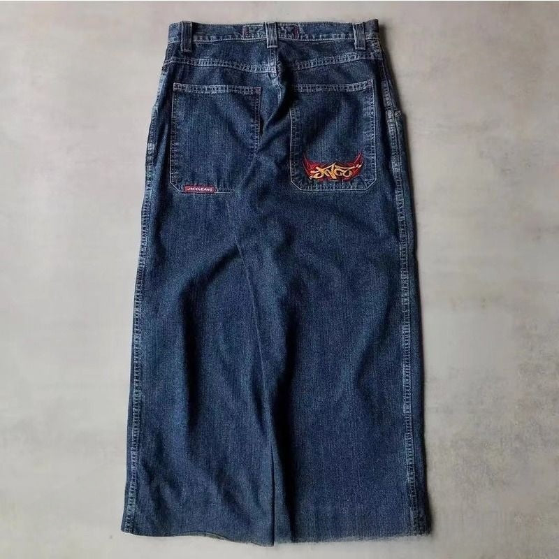 Men's Retro Wide Leg Jeans