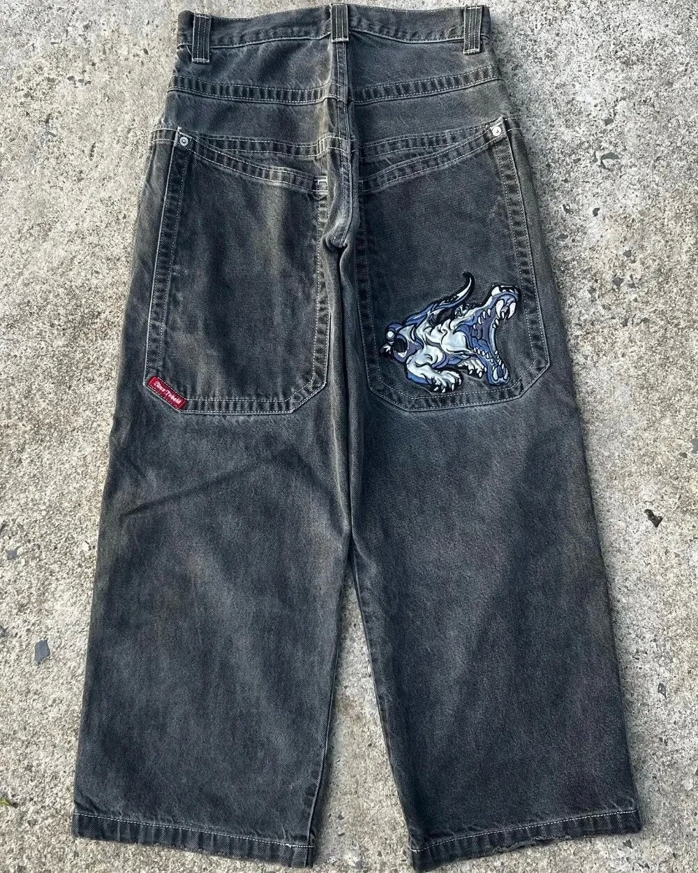 Men's Retro Wide Leg Jeans
