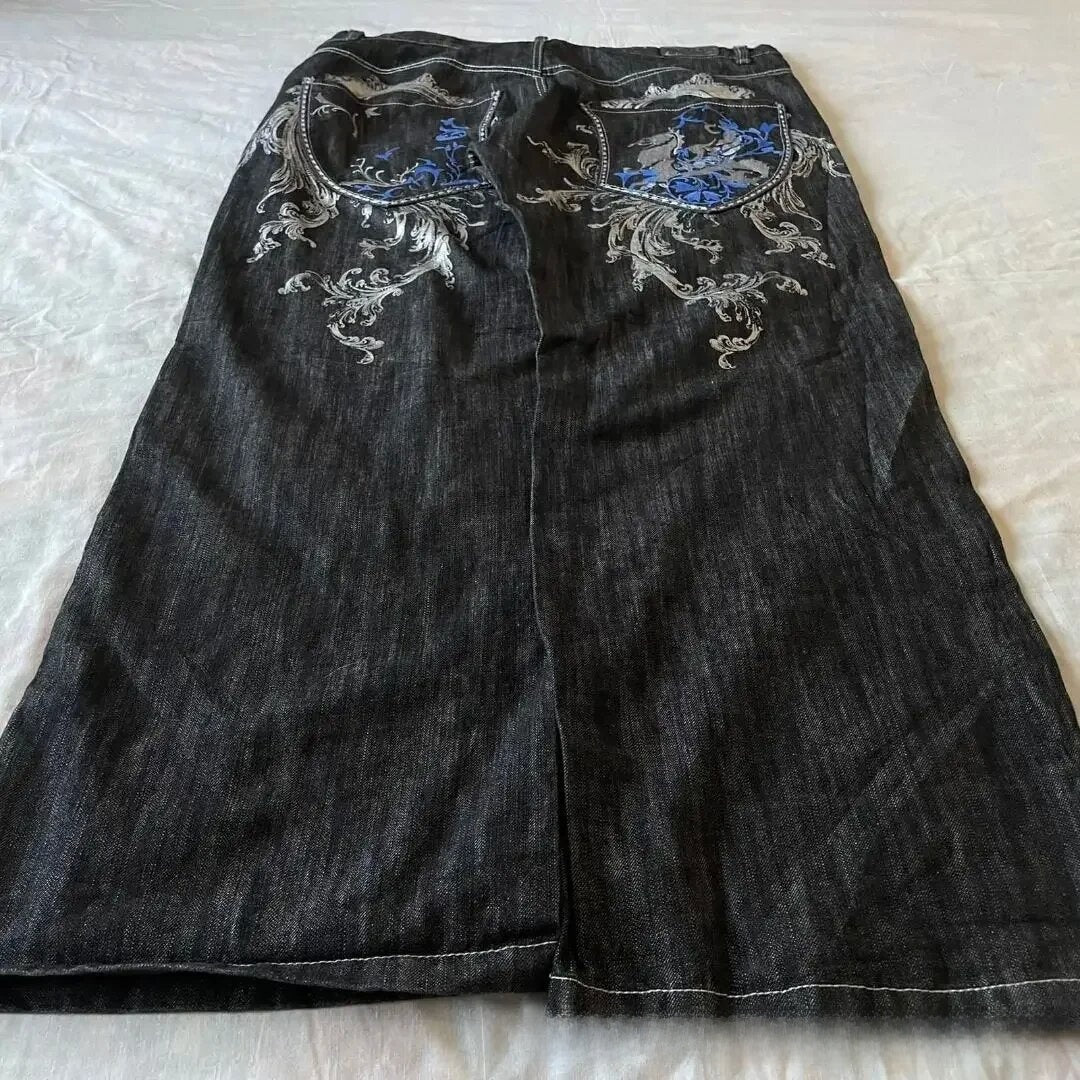 Men's Retro Wide Leg Jeans