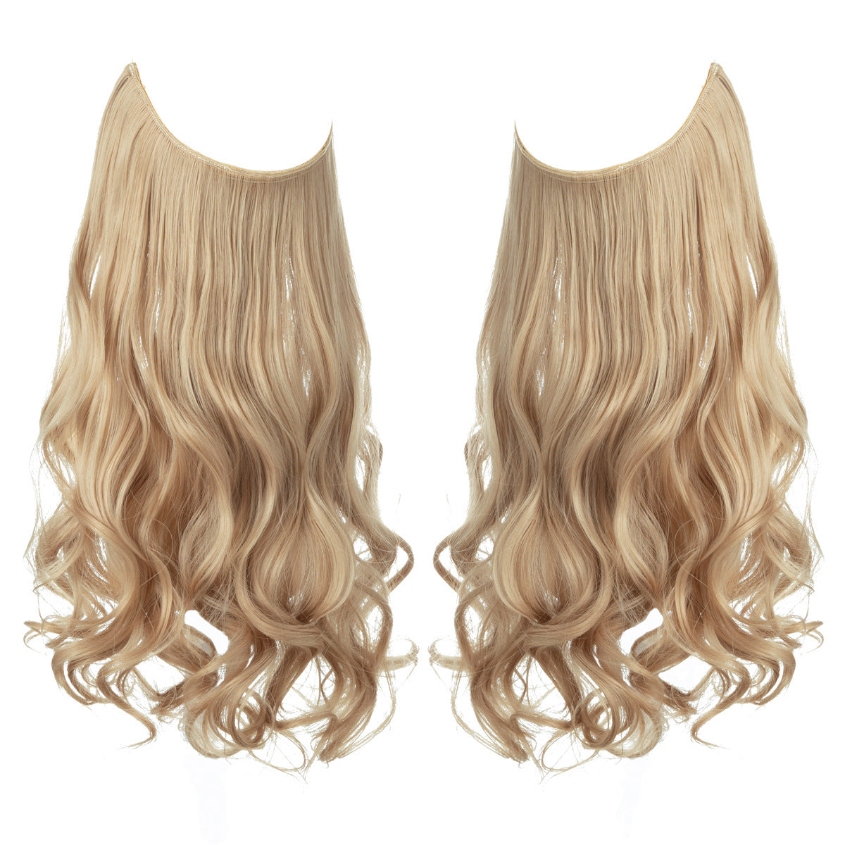 Invisible U-Shaped Hair Extensions Long Curly Synthetic Clip-in Ponytail