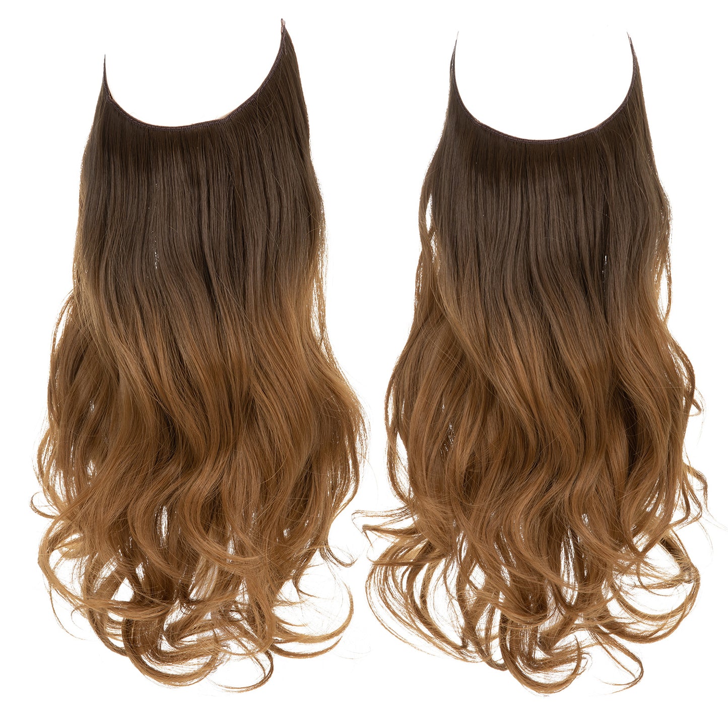 Invisible U-Shaped Hair Extensions Long Curly Synthetic Clip-in Ponytail