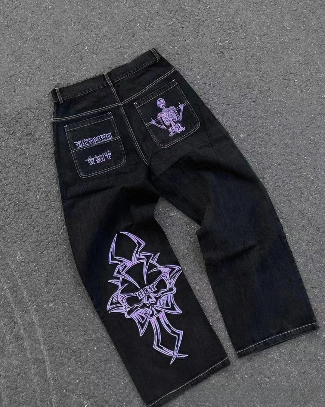 Men's Retro Wide Leg Jeans