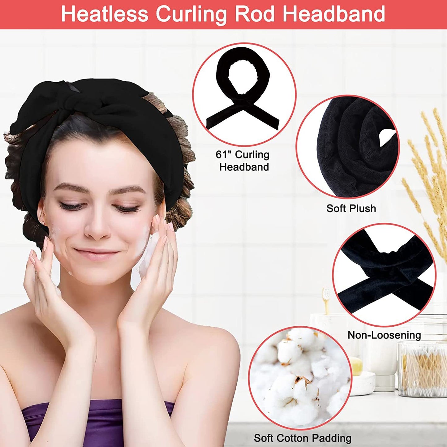 No Heat Hair Curling Rod Set
