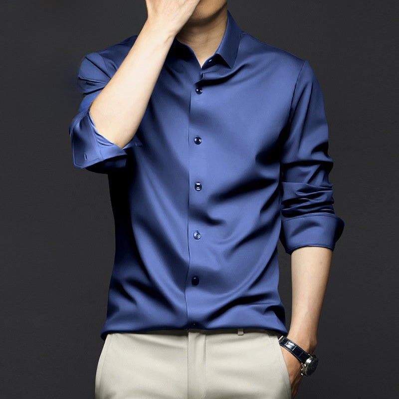 Men's Long Sleeve Anti-Wrinkle Dress Shirt