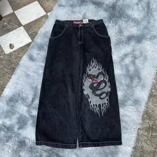 Men's Retro Wide Leg Jeans
