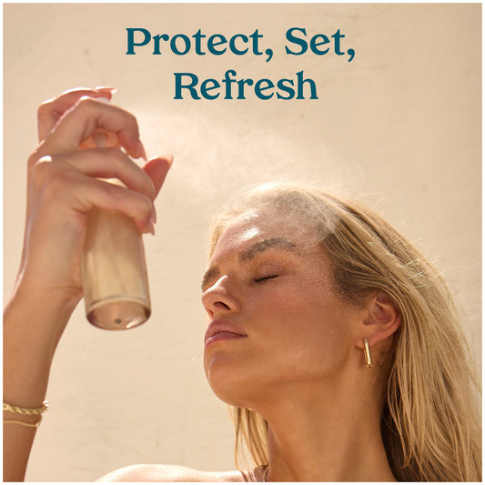Setting spray sunscreen