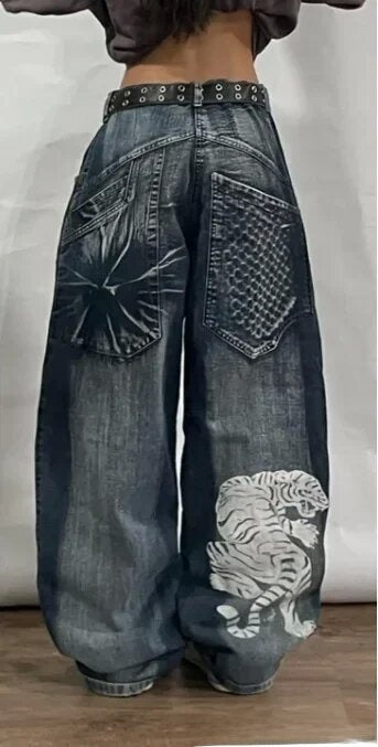 Men's Retro Wide Leg Jeans