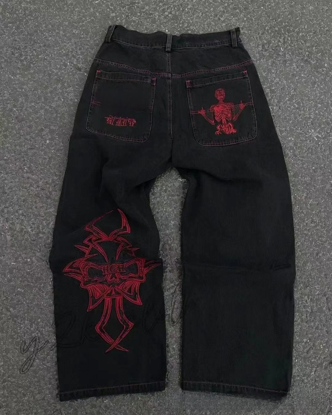 Men's Retro Wide Leg Jeans