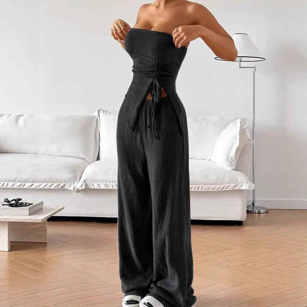 Elegant Sleeveless Two-Piece Set