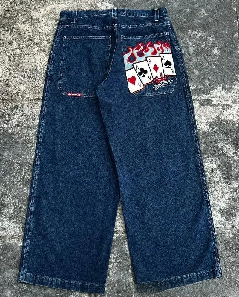 Men's Retro Wide Leg Jeans