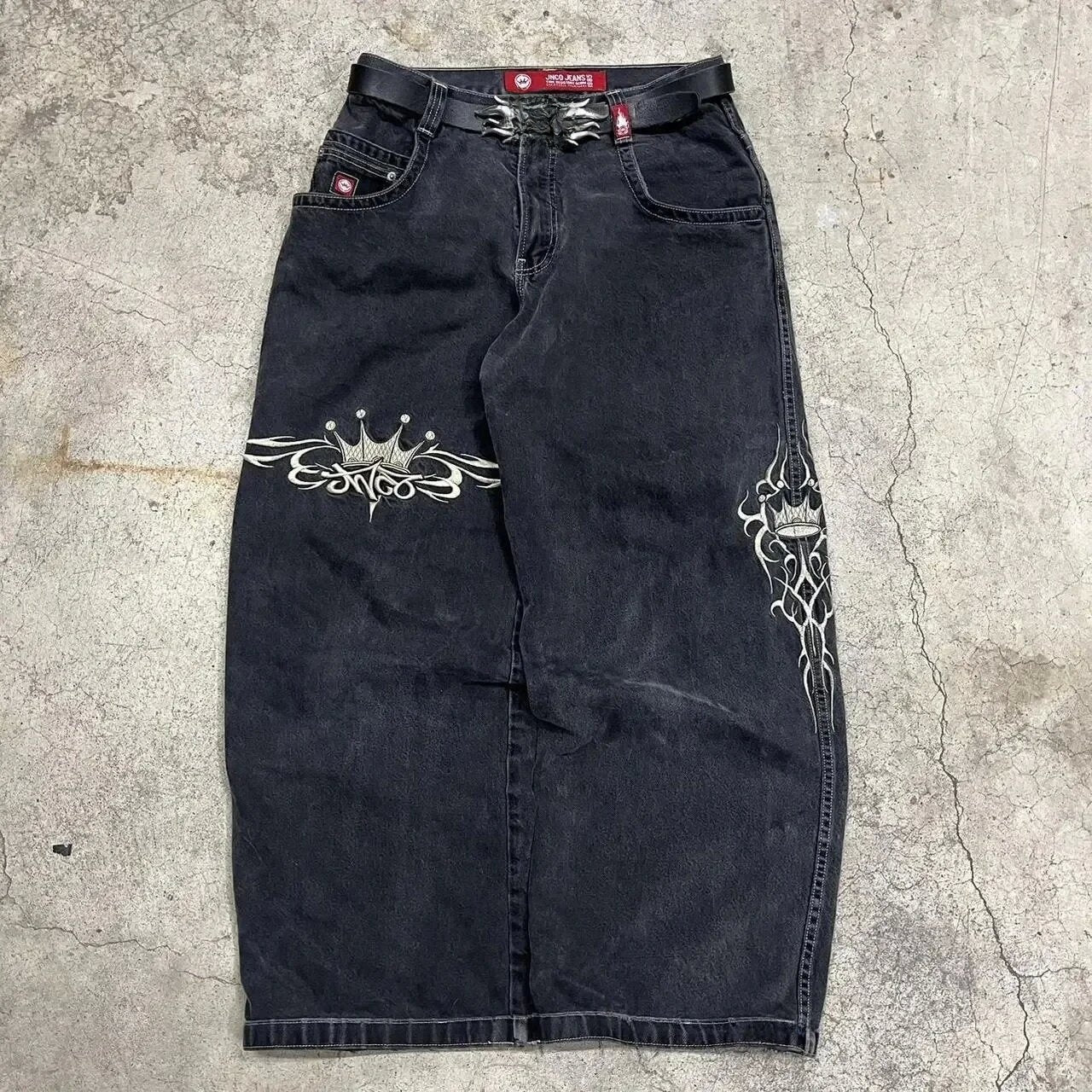 Men's Retro Wide Leg Jeans
