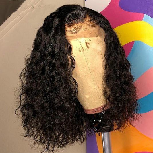 Short Curly Synthetic Wig with Adjustable Net